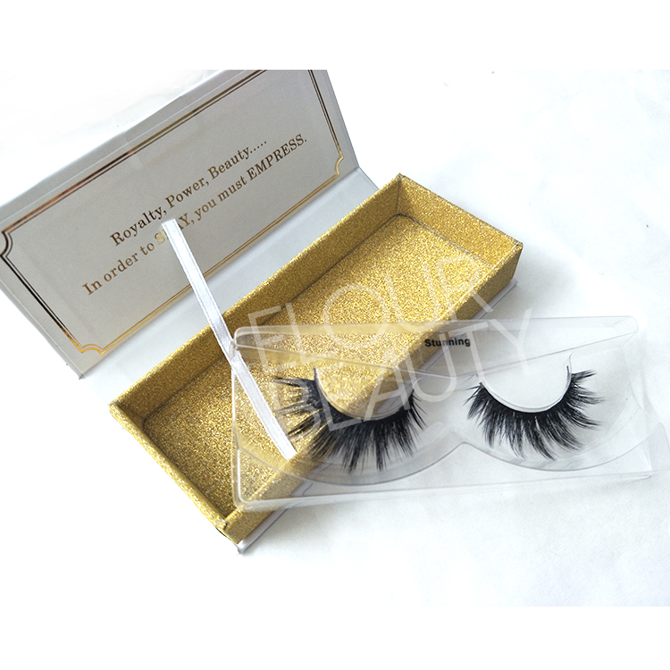 Private label faux mink volume 3d lash fiber China wholesale ED112